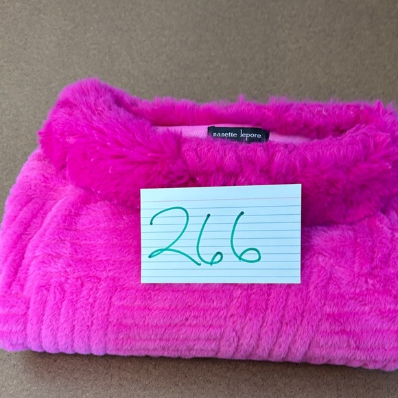 Nanette Lepore Vibrant Pink Fuzzy Sweater/Poncho - Picture 7 of 8